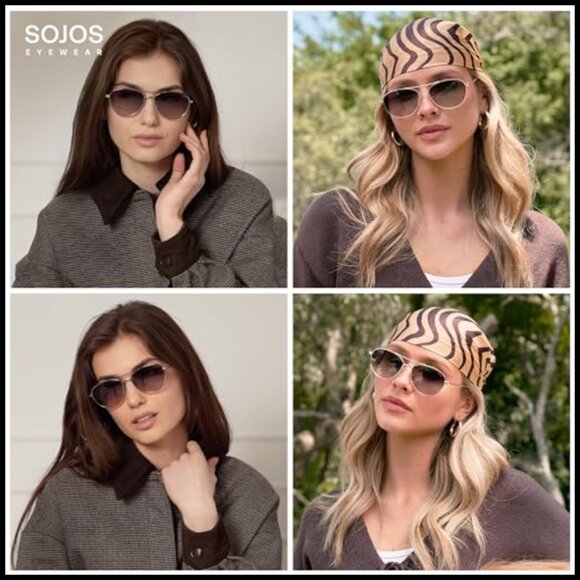 Retro Polarized Aviator Sunglasses with UV Protection
